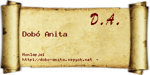 Dobó Anita névjegykártya